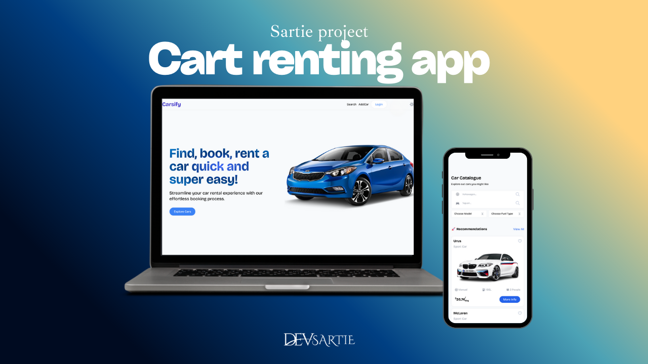 Car renting webapp